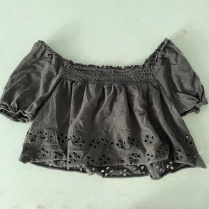 American eagle puff sleeve top